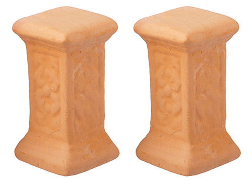 Terra-Cotta Pedestals, 2 pc.